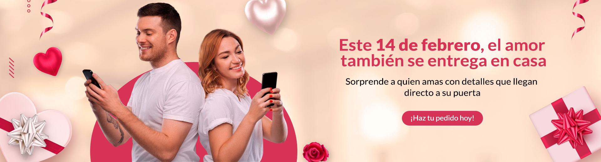 Este 14 de Febrero, el amor también se entrega en casa