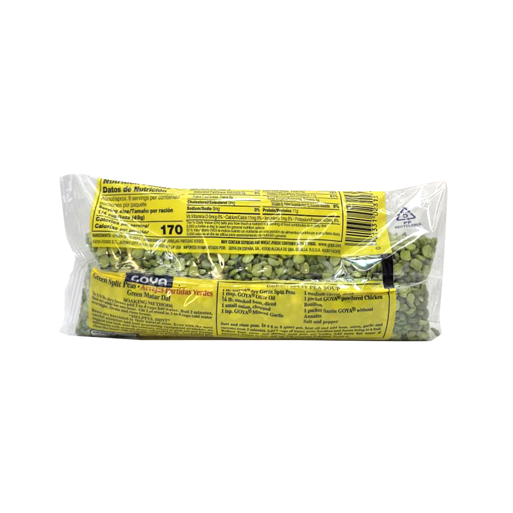 Chicharo Verdes Mitades Goya(14oz)
