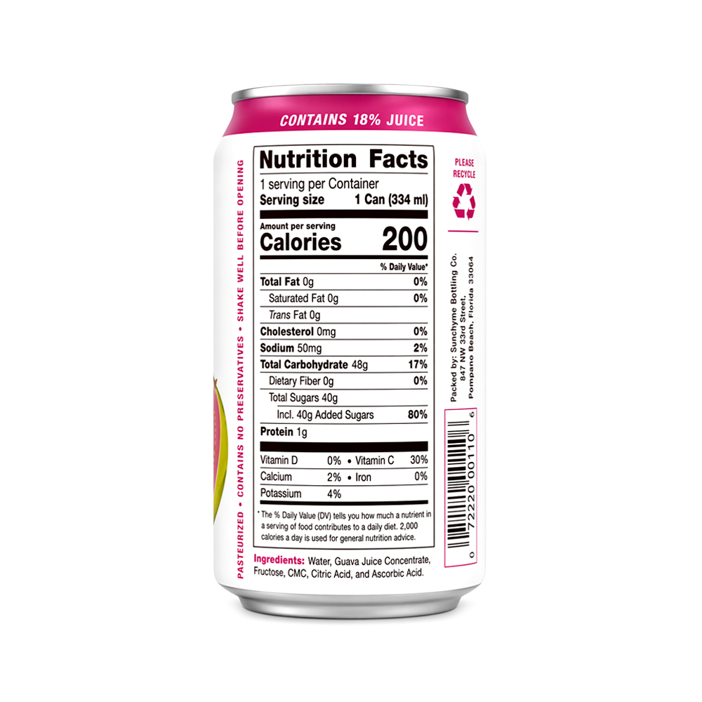 Pack 6uds Néctar de Guayaba Sunchy (6x330ml)