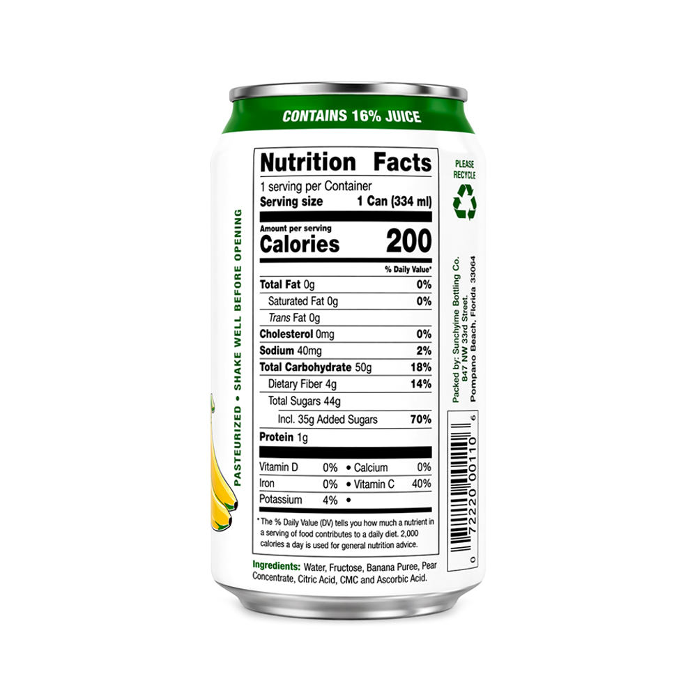 Pack 6uds Néctar de Plátano Sunchy (6x330ml)