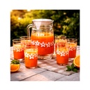 Juego Jarras de Cristal con Vasos (7uds)