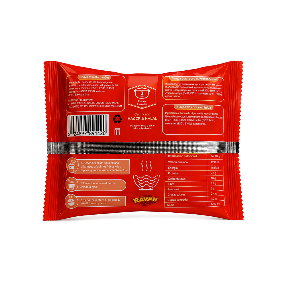 Sopa Instantanea Sabor Res