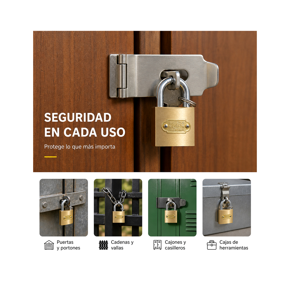 Set de Candados (12uds 33-50mm)
