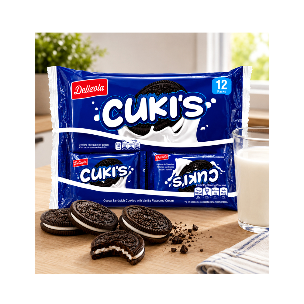 Paquete Galletas Cokies Vainilla (12x36g)