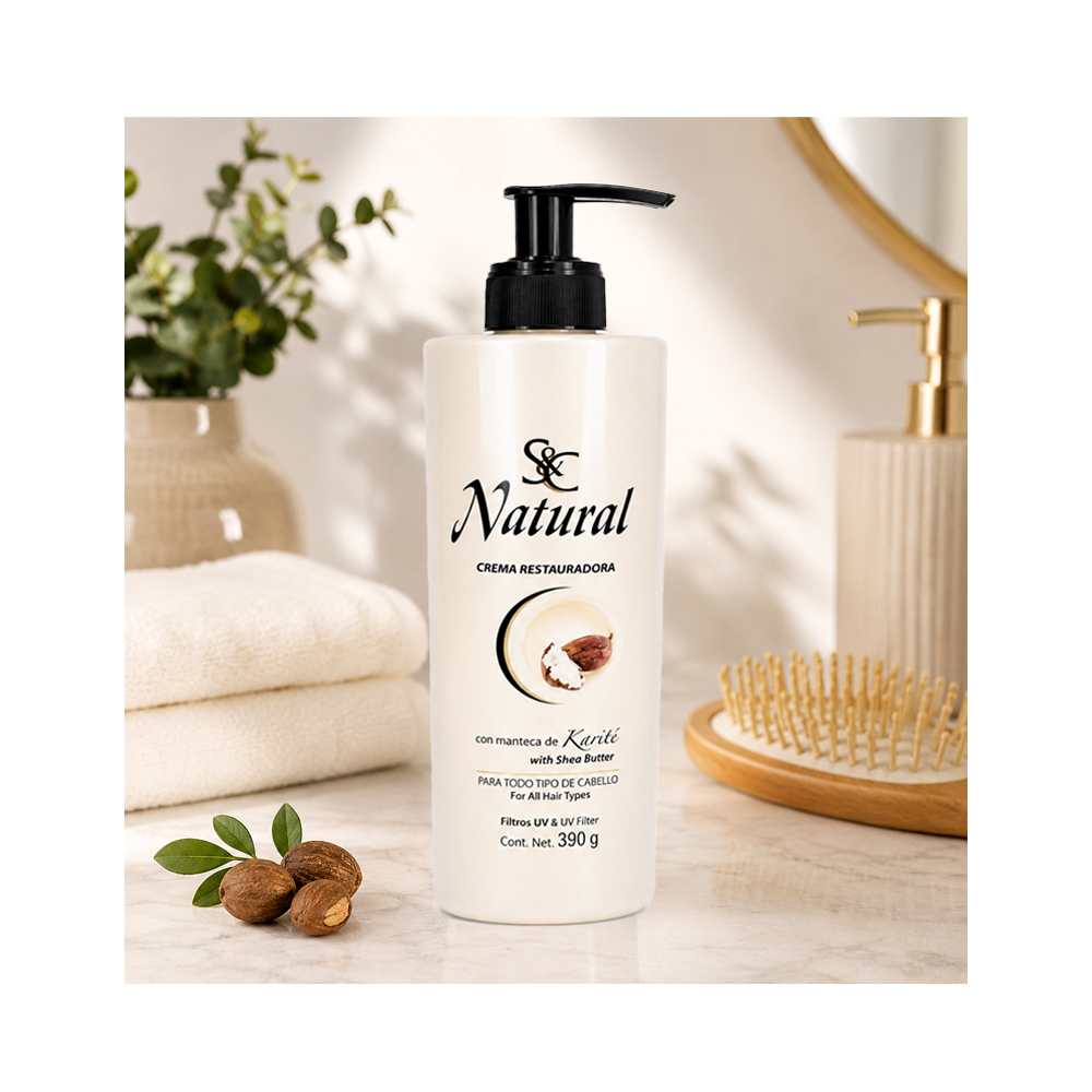 Crema Natural de Piel Restauradora Karite (390g)