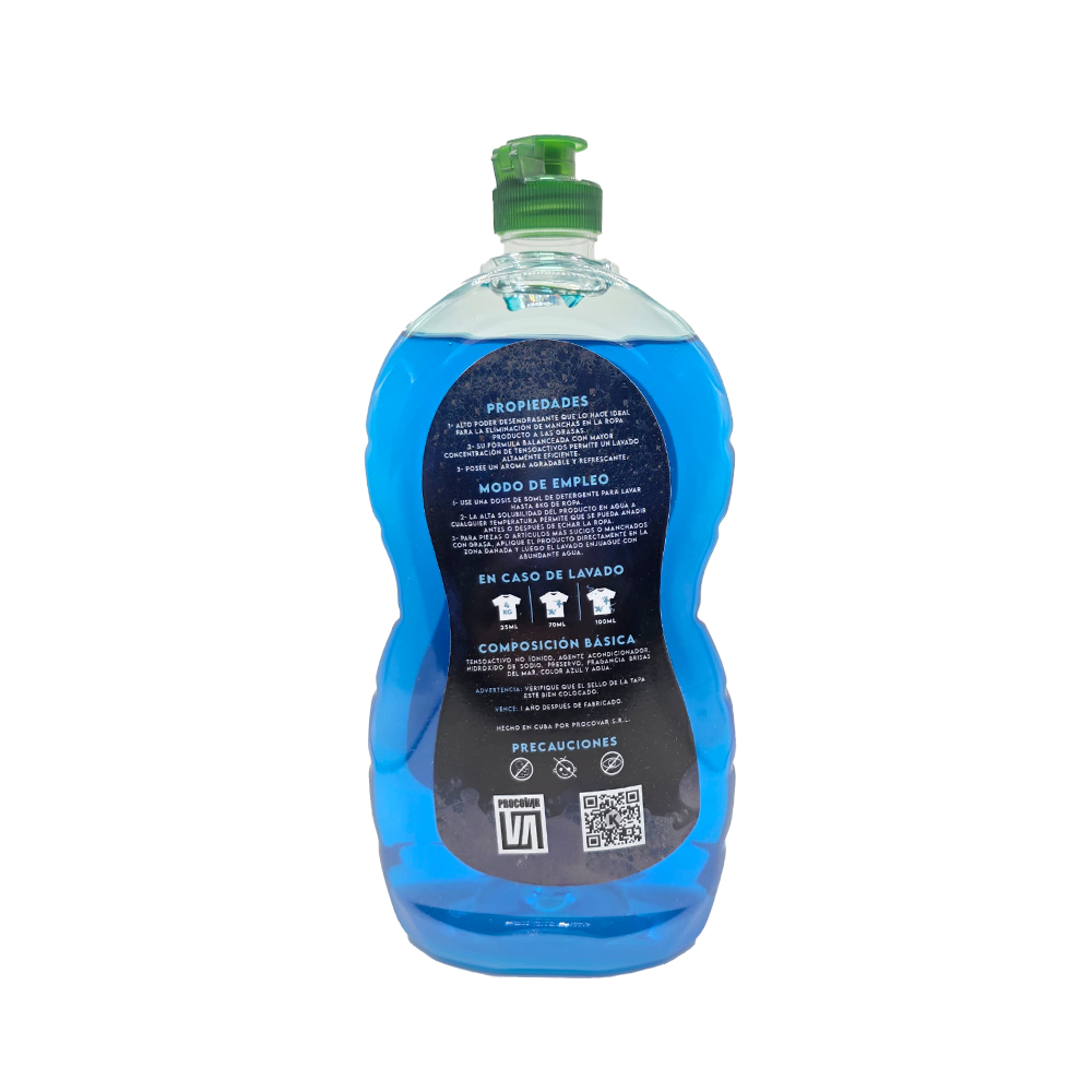Detergente Kapital Líquido para Lavar Brisas del Mar (1000ml)