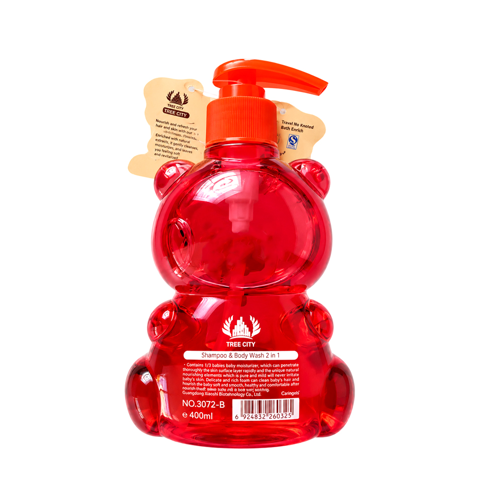 Shampoo/Gel de Baño para Bebé Fresa (400ml)