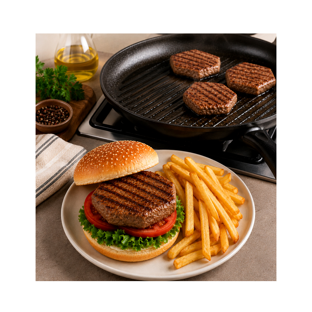 Hamburguesa de Res con Beicon Gourmet (4uds)