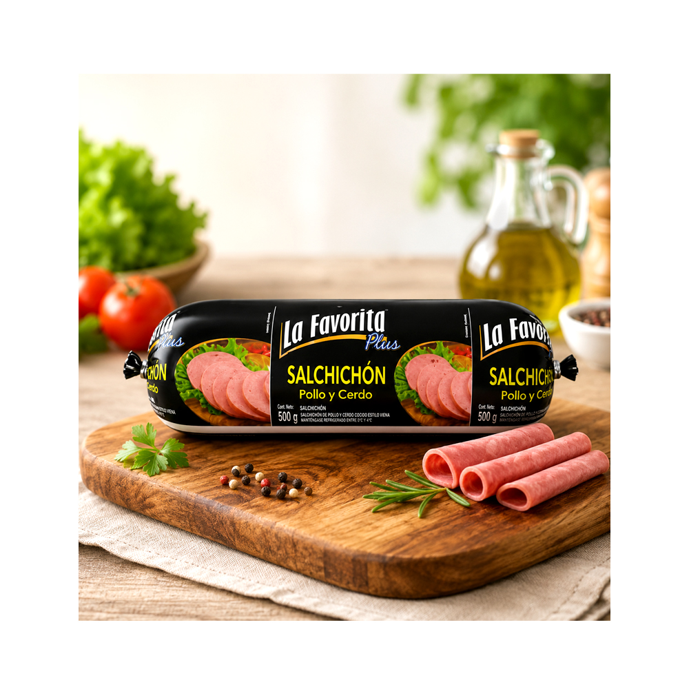 Salchichón de Pollo y Cerdo (500g)
