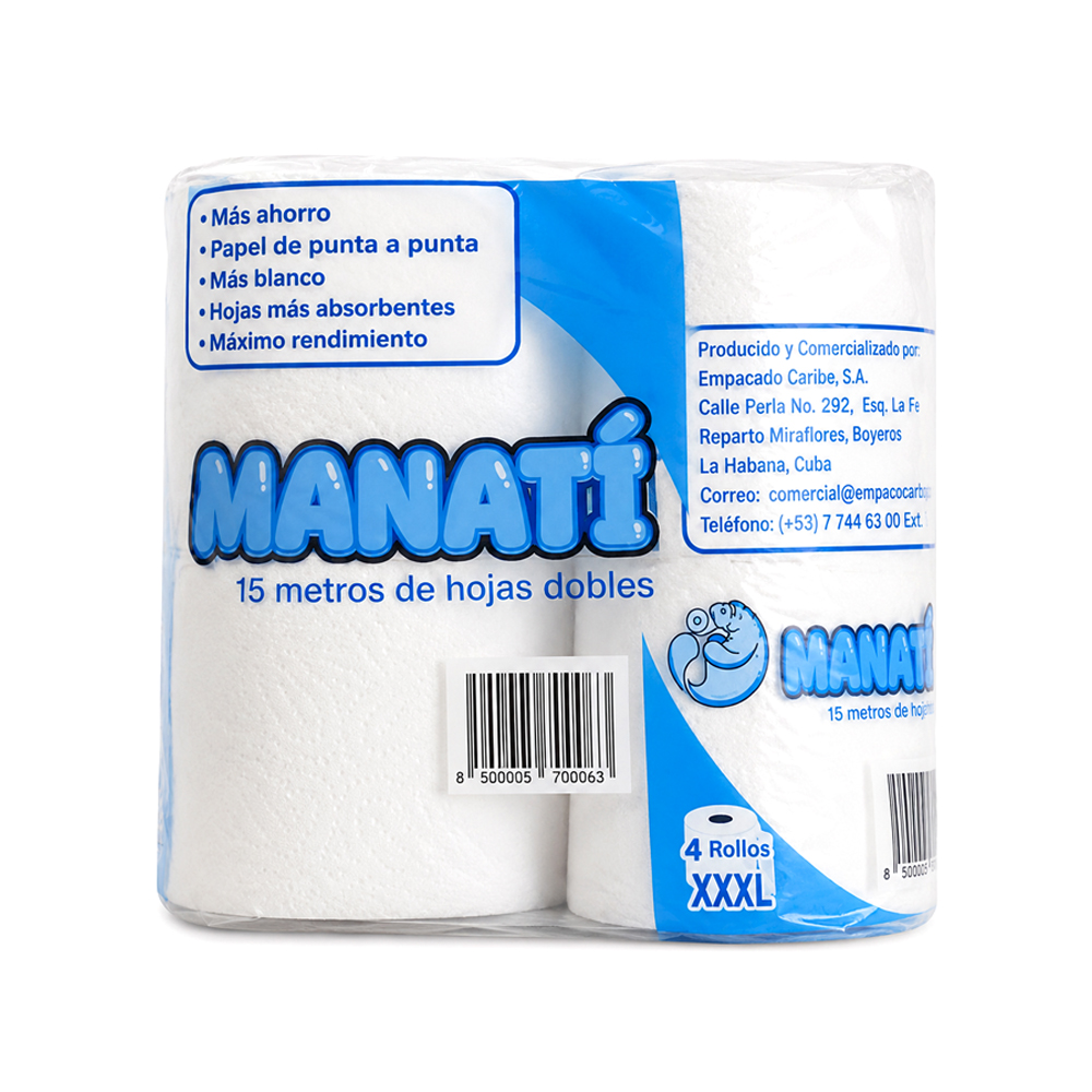 Pack 4 uds Papel Higienico Manati