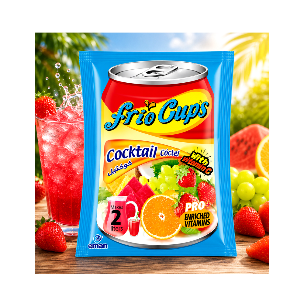 Refresco en polvo Frio Cups Sabor Cóctel (10g)