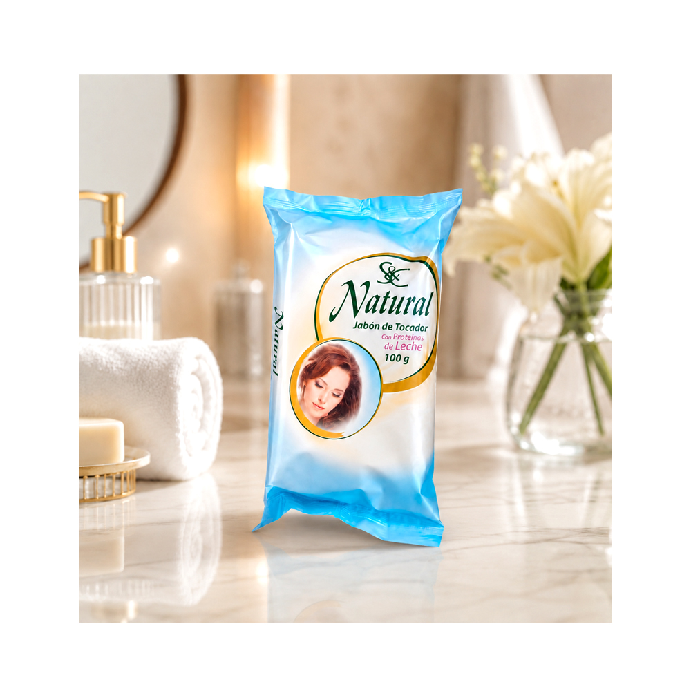 Jabón Natural con Proteína de Leche (100g)