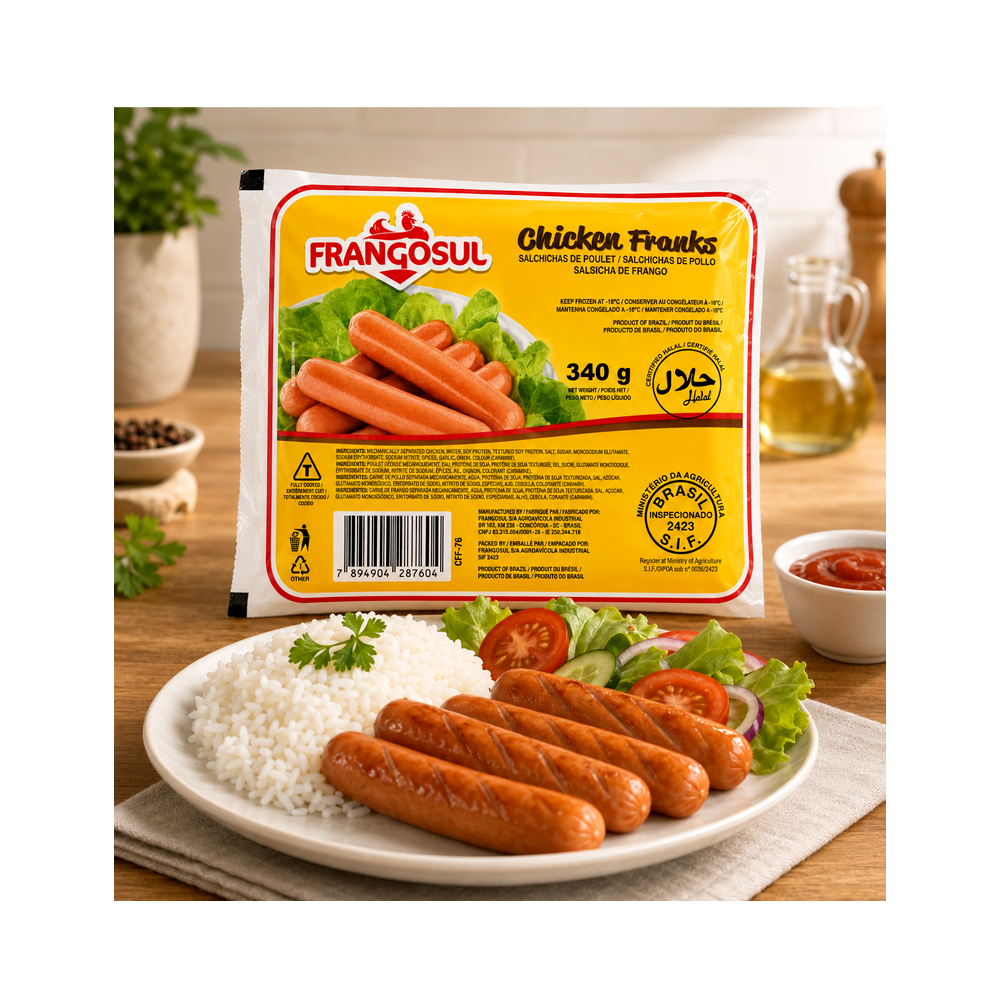 Salchicha de Pollo FRANGOSUL (340g)