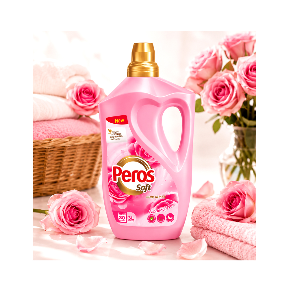 Suavizante de Ropa Peros Soft de Rosas (3L)