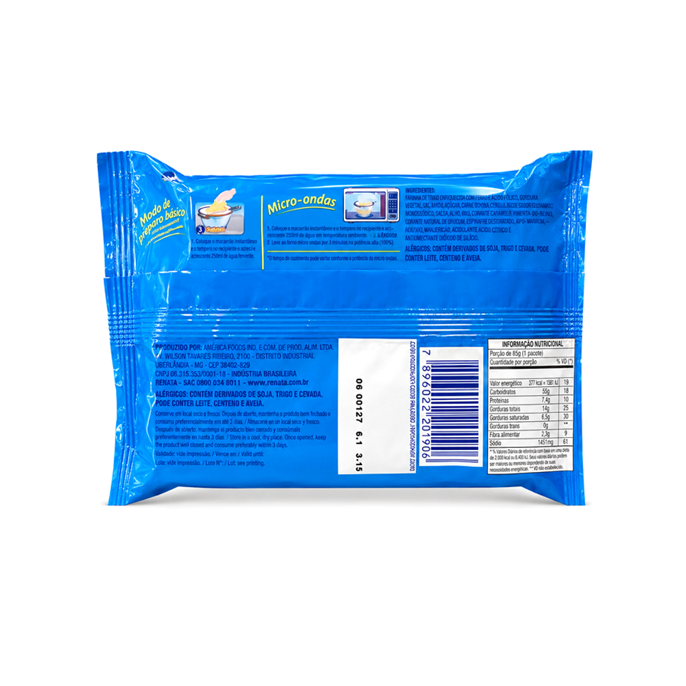 Sopa Renata Sabor Carne (85g)