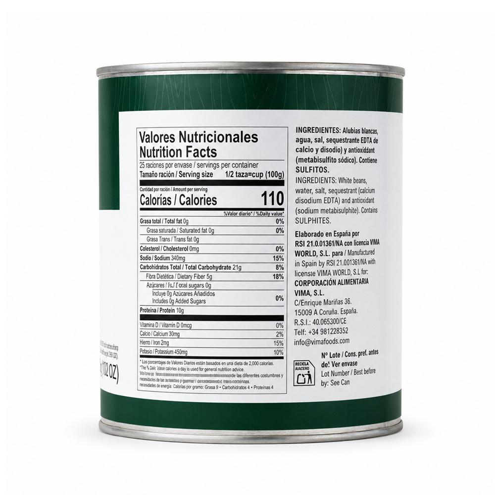 Alubias Blancas Extra Vima (2500g)