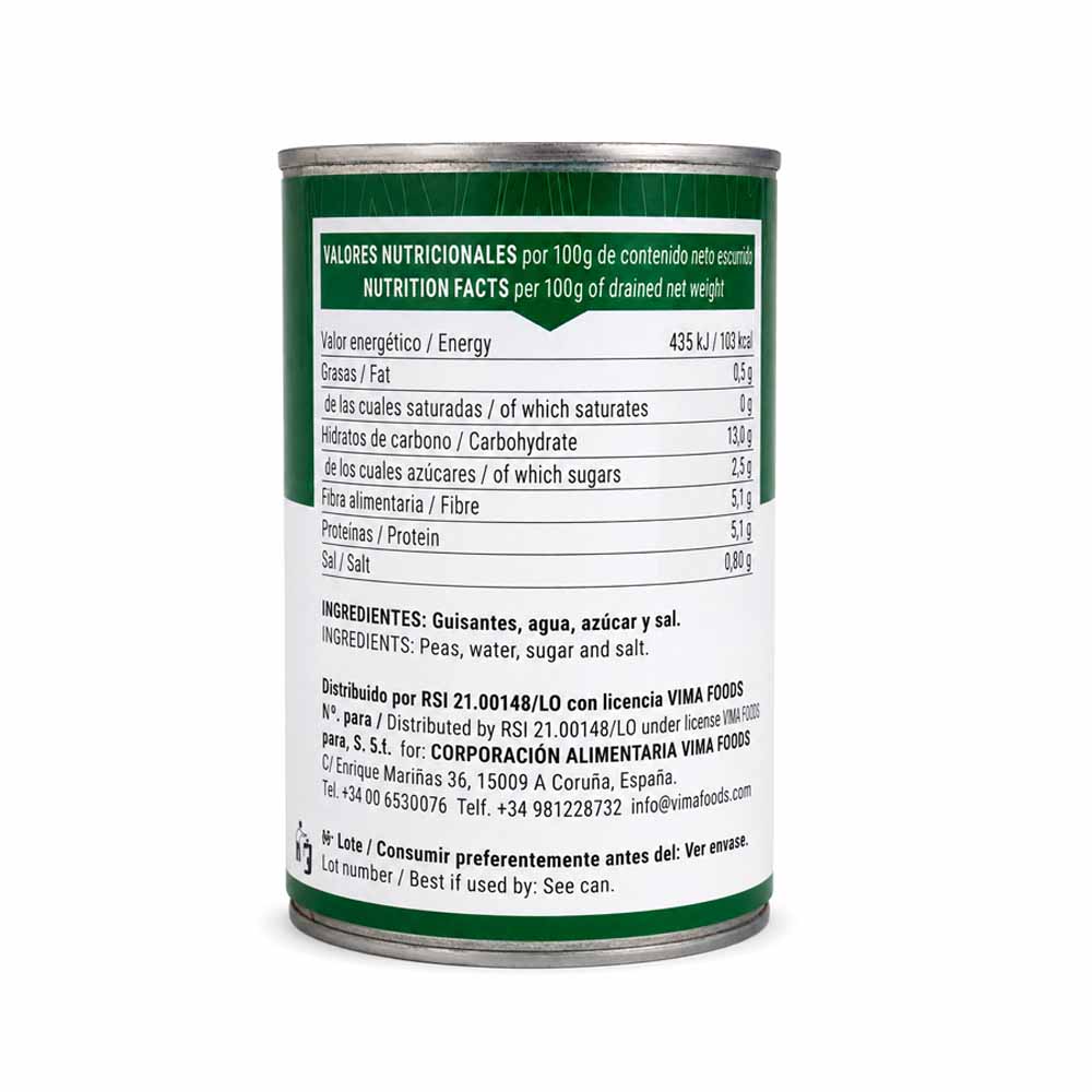 Guisantes al Natural Vima (390g)