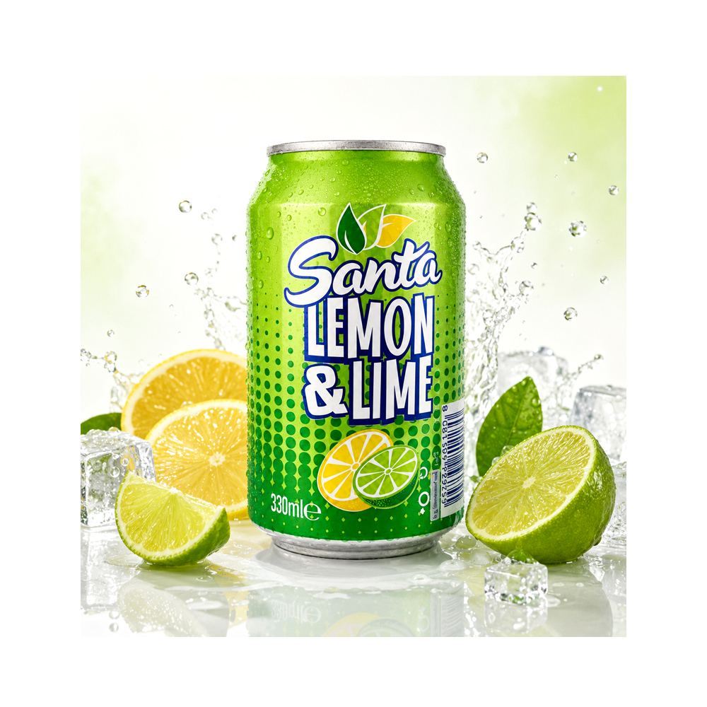 Pack 6uds de Refresco Santa Limon y Lima (6x330ml)