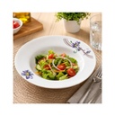 Platos de Cristal con Diseño de Flores Moradas