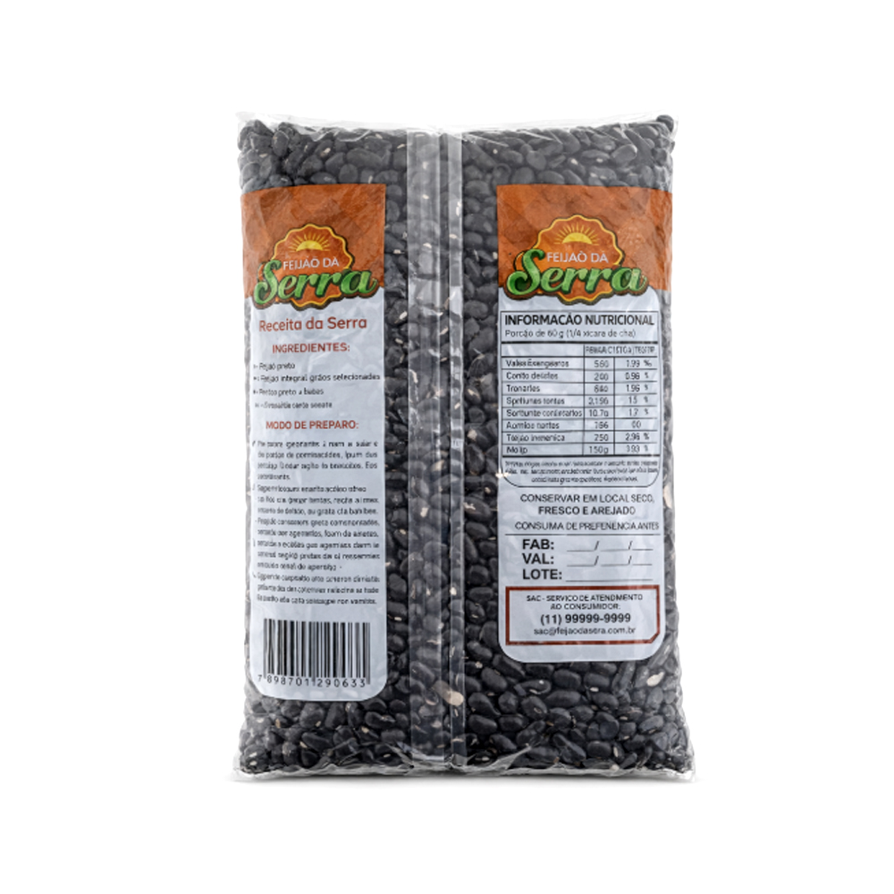 Frijol Negro Serra (1Kg)