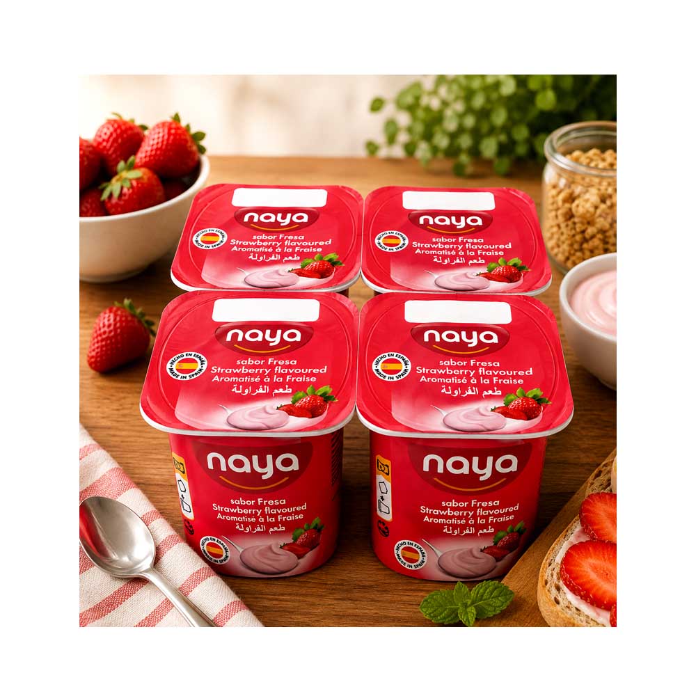 Yogur Sabor Fresa Naya (4X125g)