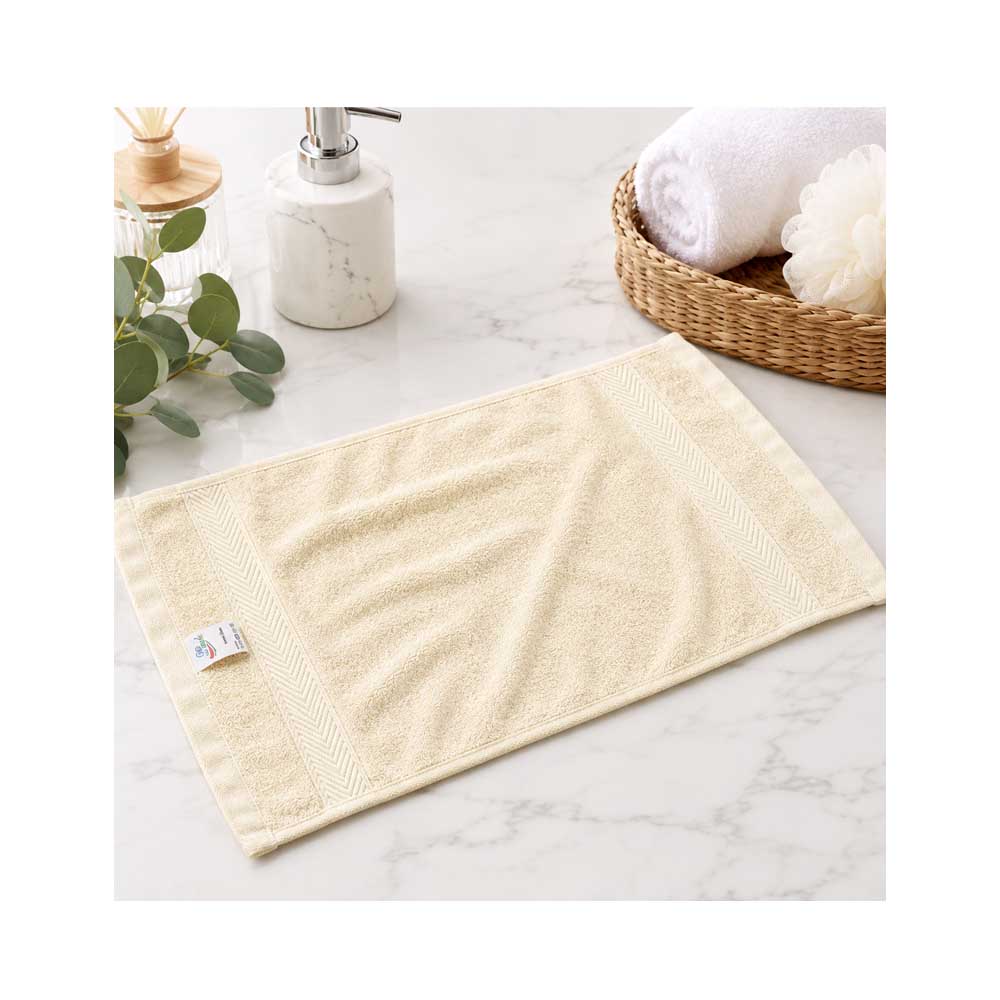 Toalla Bambú Color Amarillo Claro (32x75cm)