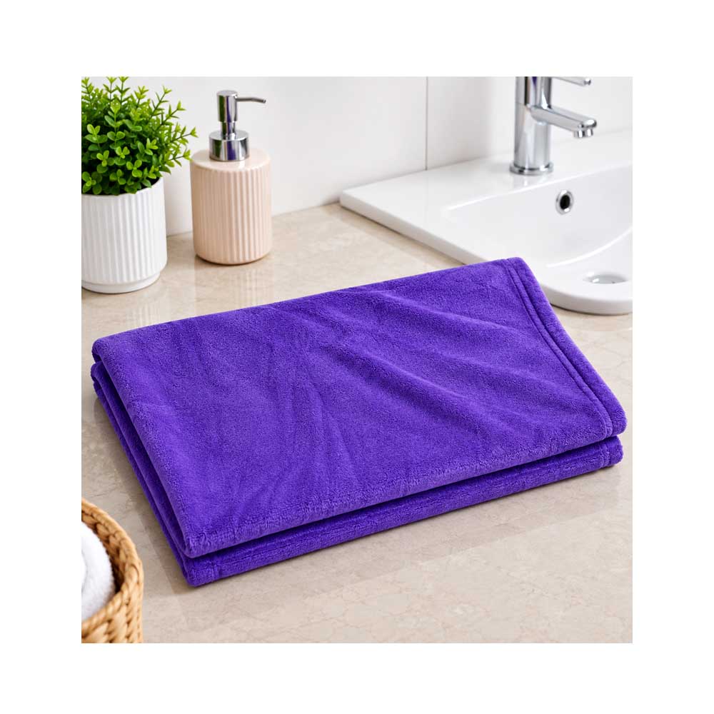 Toalla de Porcelana Color Morado (120x60cm)