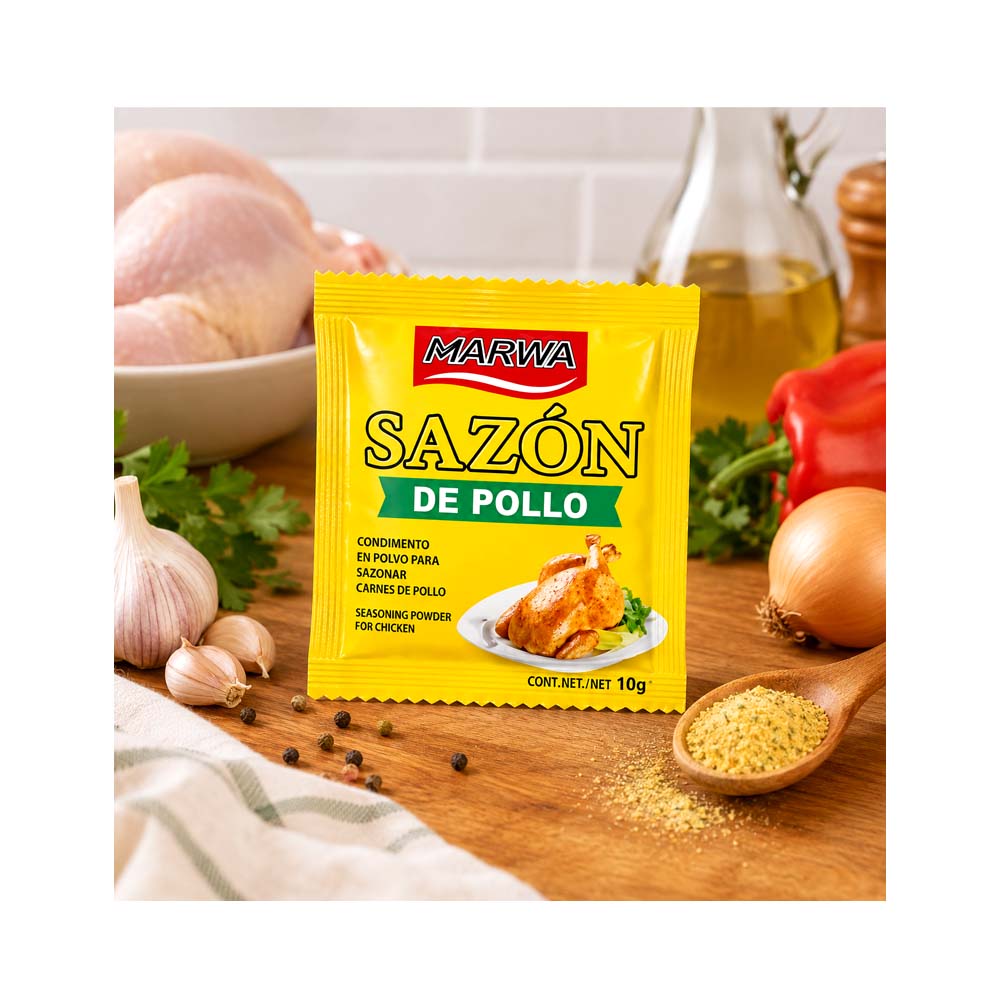 Pack de 10uds de Sazón de Pollo MARWA (10x10g)