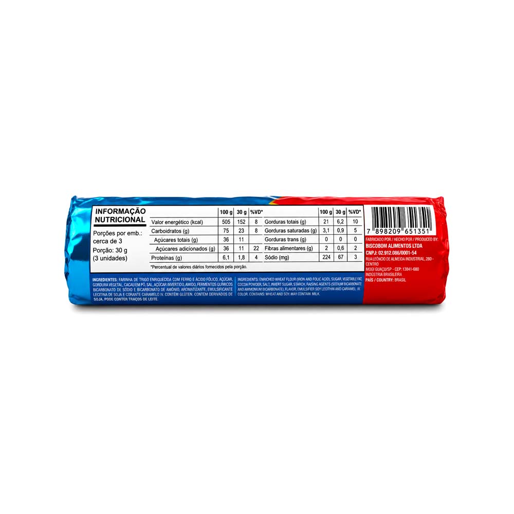 Galletas Rellenas Fomitos Sabor Morango (100g)
