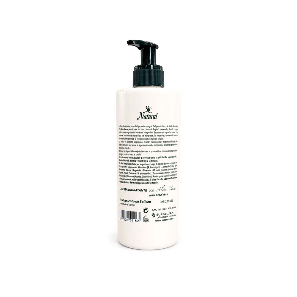 Crema Natural Hidratante con Aloe Vera (390g)