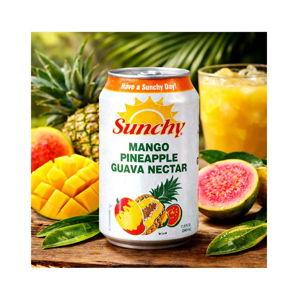 Caja de Néctar de Mango & Piña & Guayaba Sunchy (24x334ml)