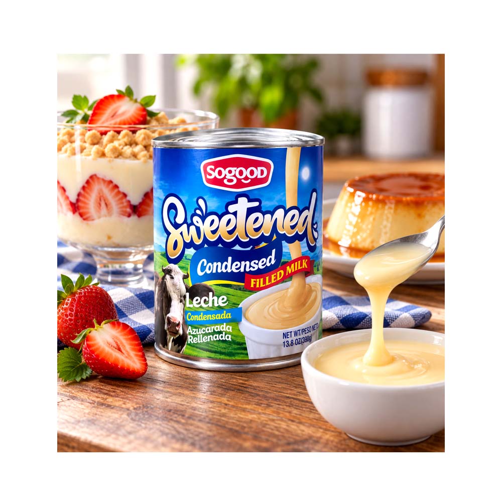 Pack de 12uds de Leche Condensada Sweetened Sogood (12x390g)