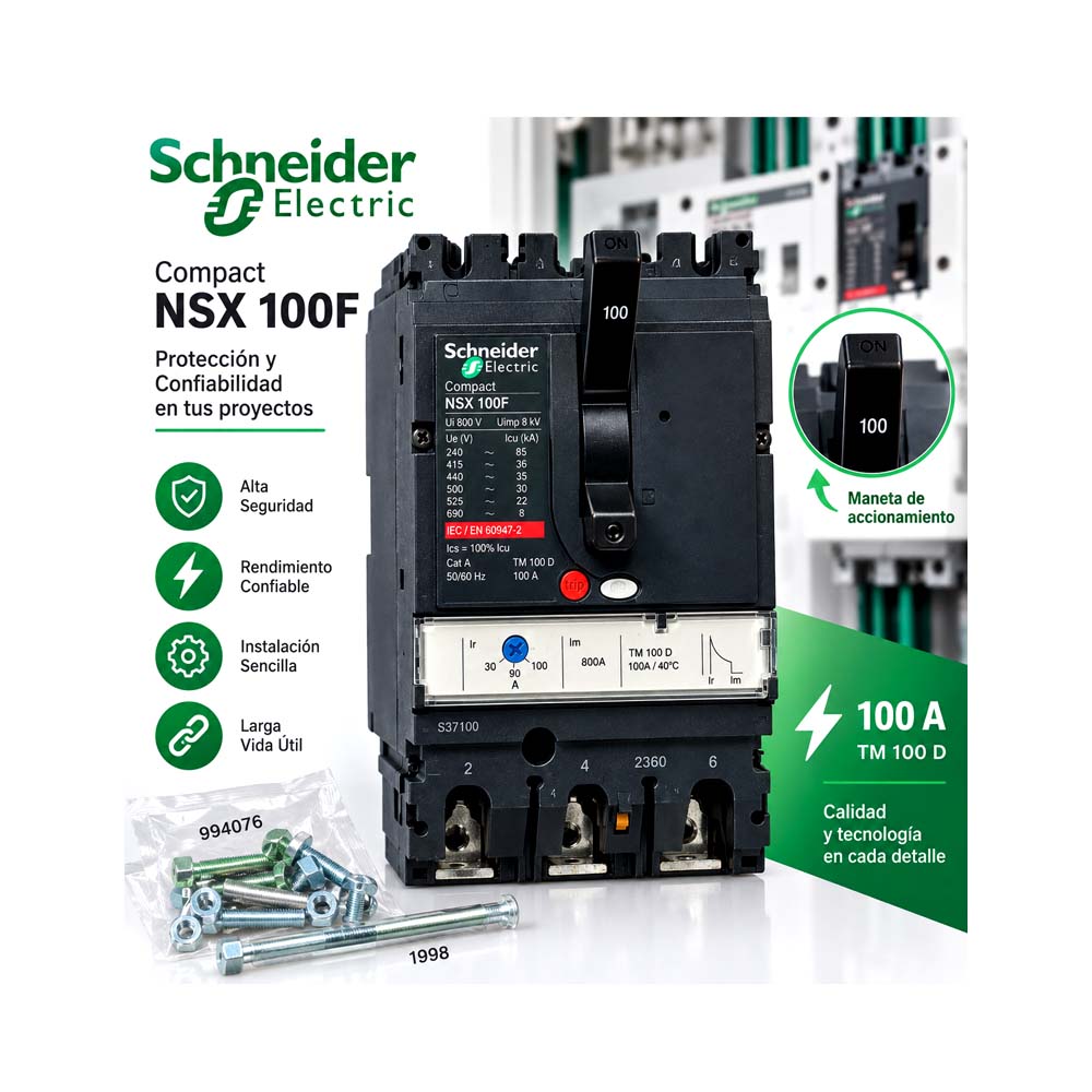 Breaker Trifásico Scheneider Electric (190A)