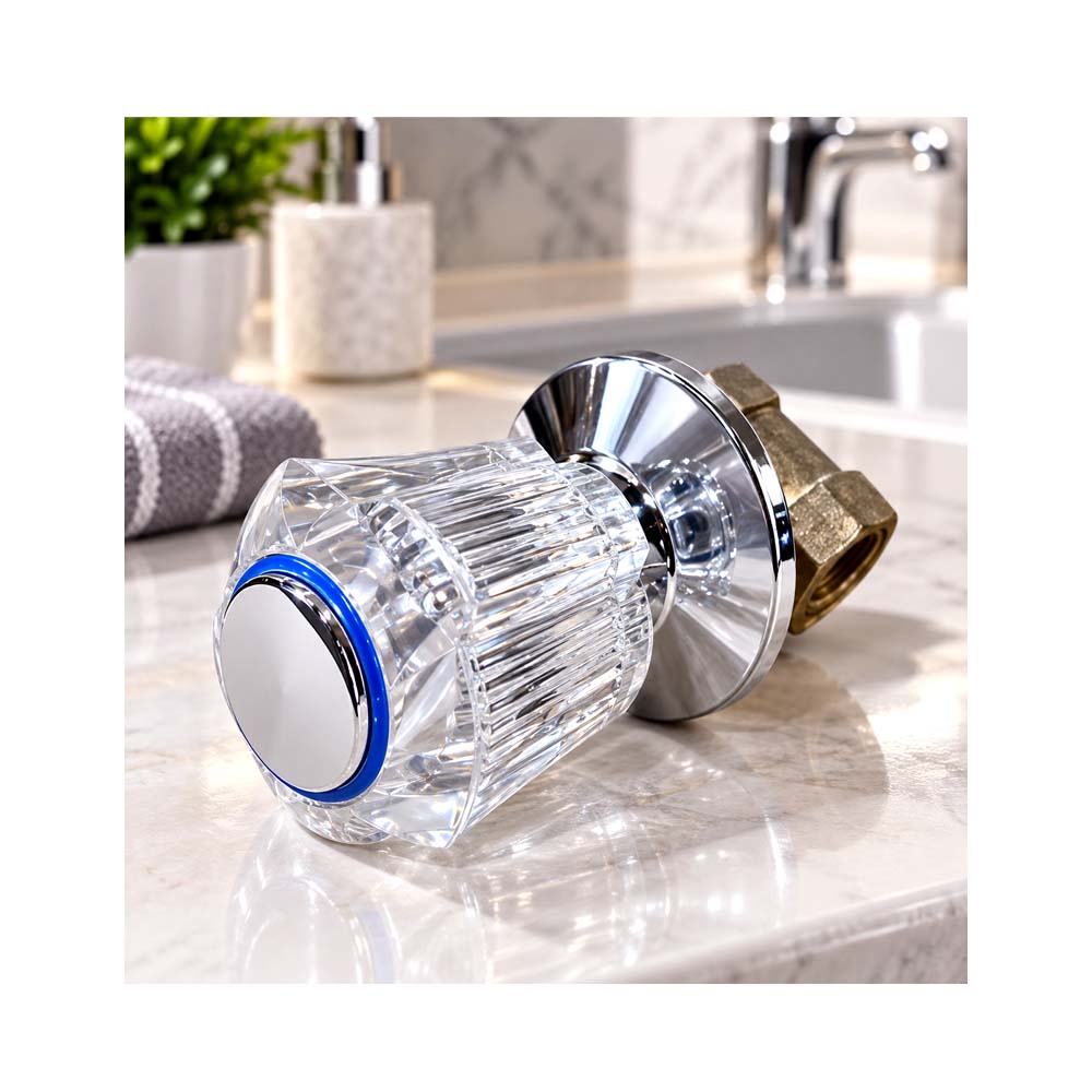 Llave de Empotrar de Zapatilla Florona Transparente ½