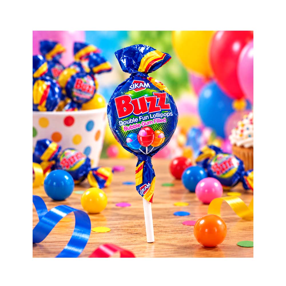 Pack de 10uds de Chupa-Chupa Buzz de Frutas