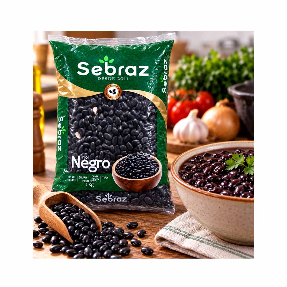 Frijol Negro Sebraz (1kg)