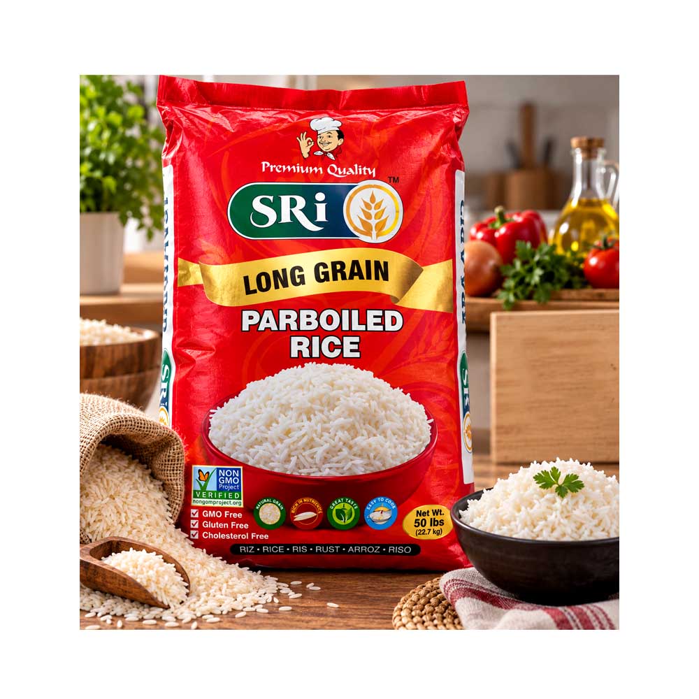 Saco de Arroz Blanco Precocido Sri (50lb)