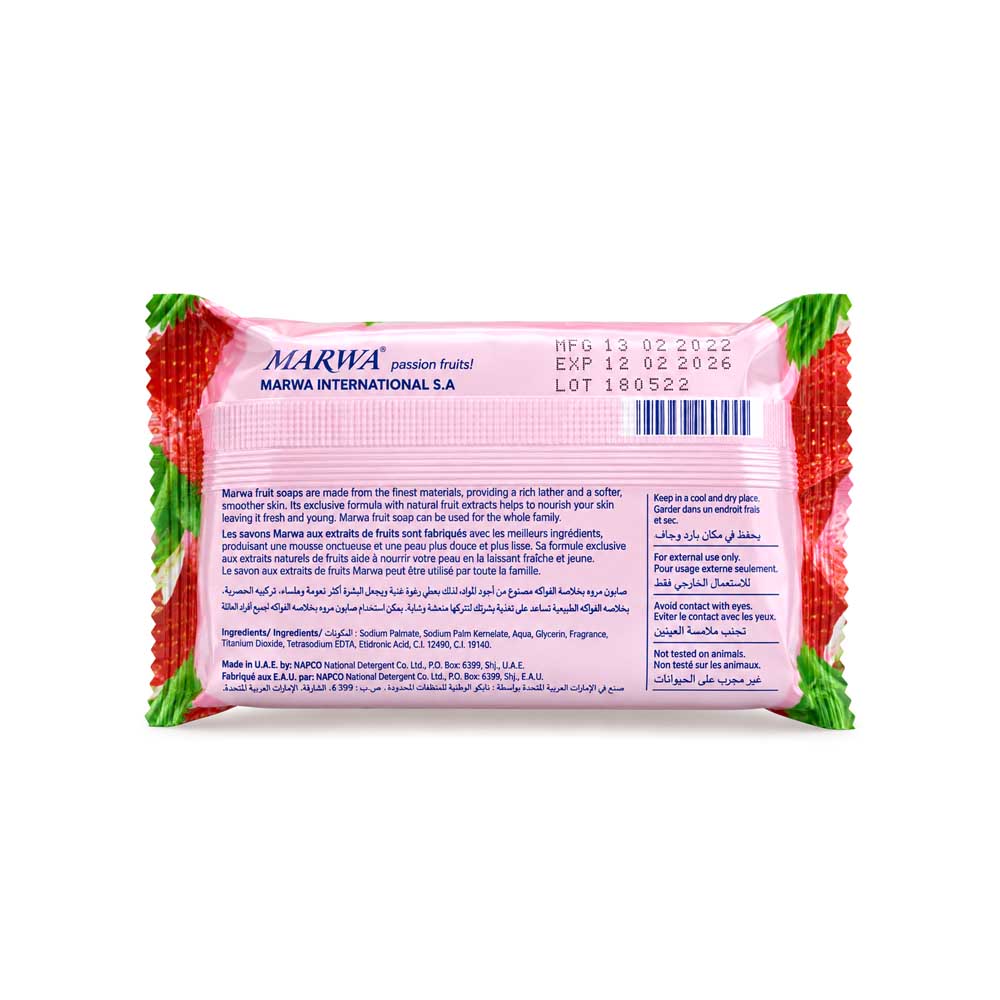 Jabón Frutal Marwa de Fresa (100g)