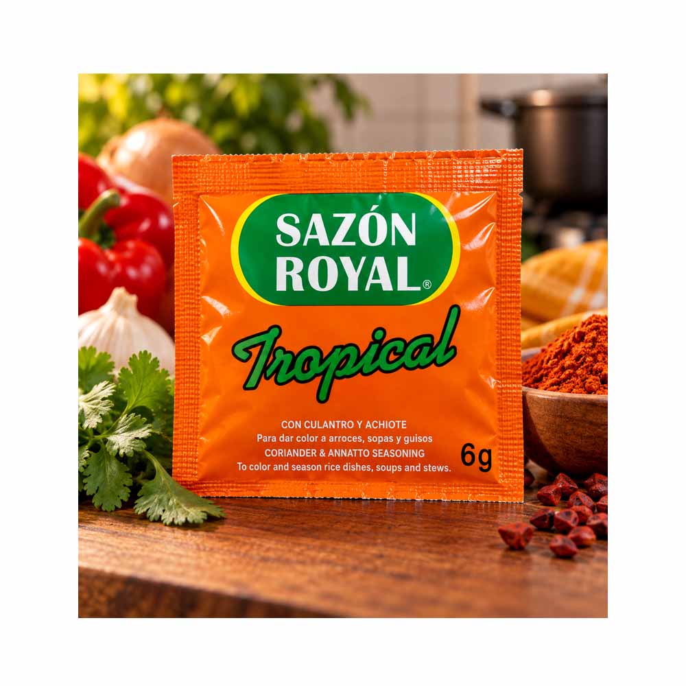 Sazón Royal Tropical con Culantro y Achiote (12udsx6g)