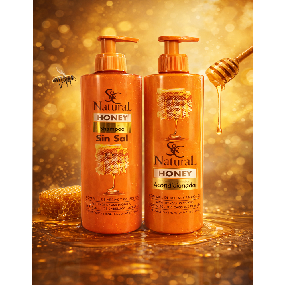 Shampoo & Acondicionador Natural Honey (400ml)