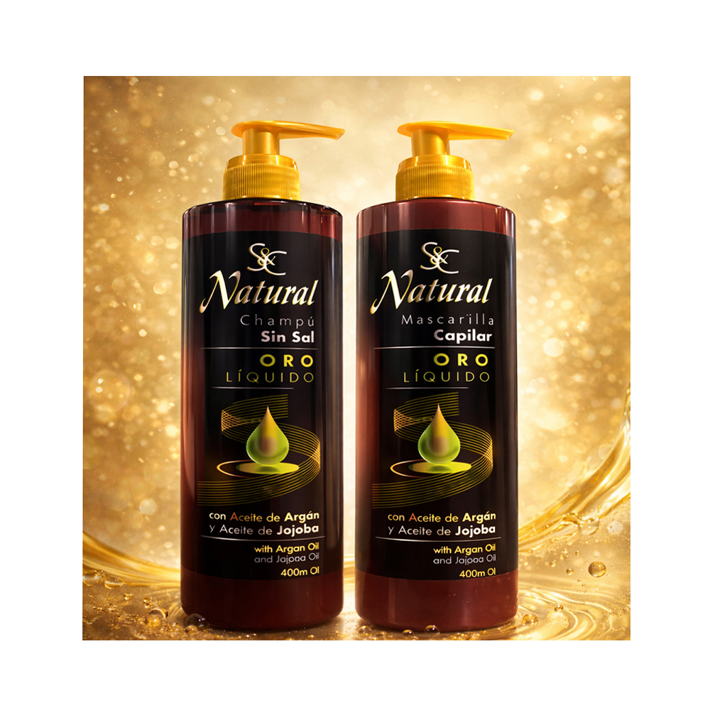 Shampoo & Acondicionador Oro Líquido (400ml)