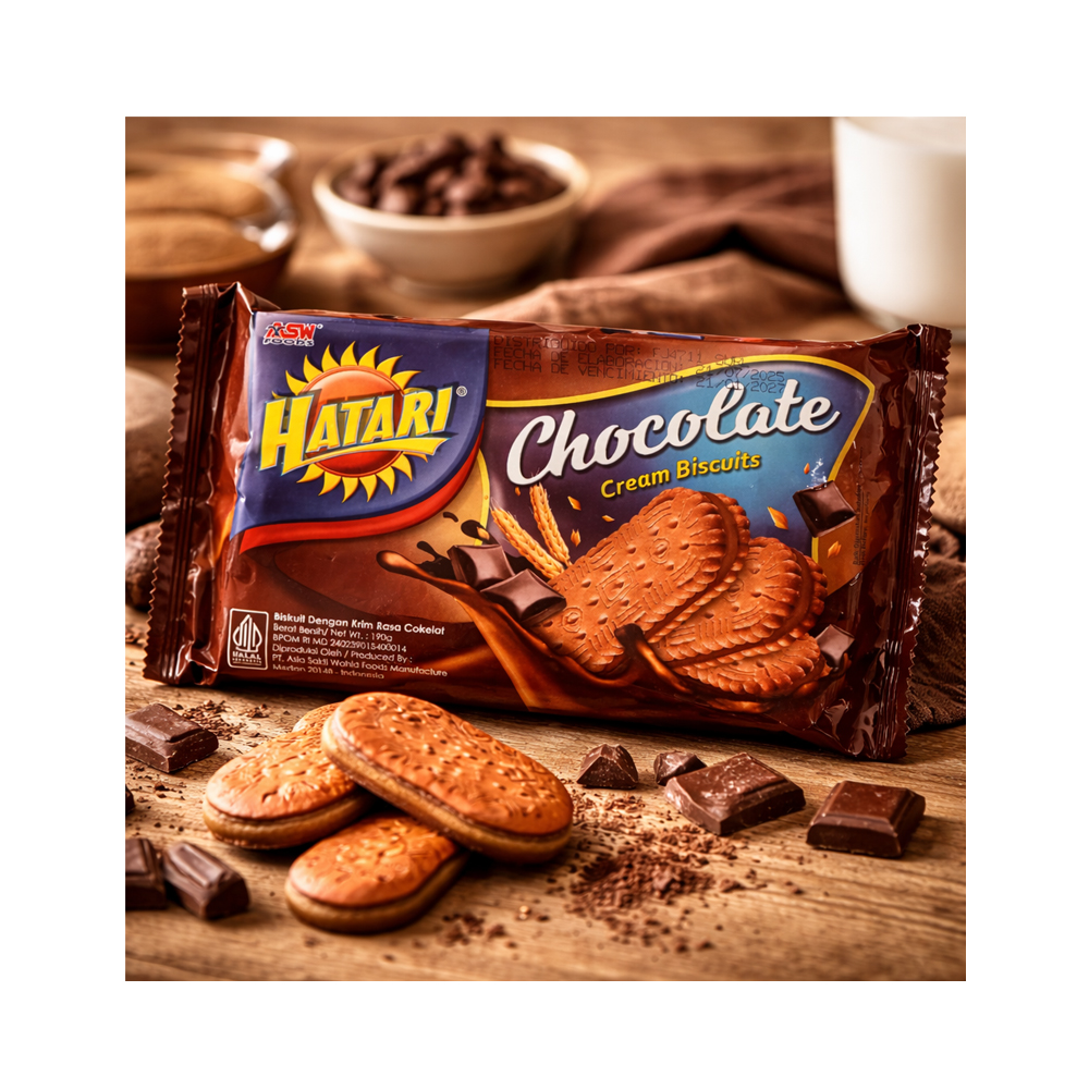 Galletas Rellenas de Crema de Chocolate Intenso (190g)