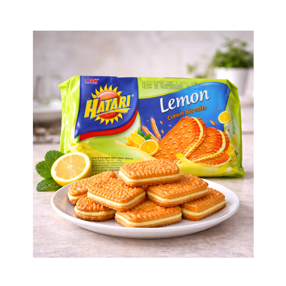 Galletas Rellenas de Crema de Limón (190g)