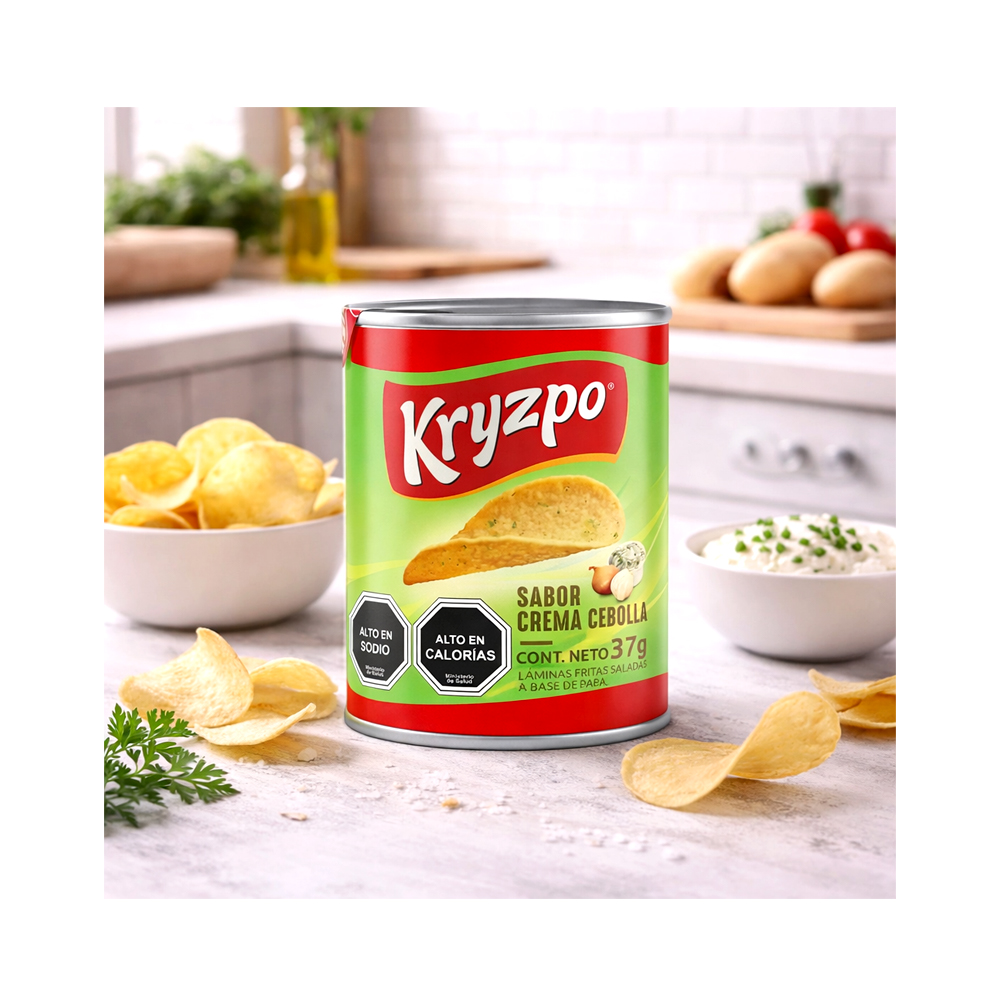 Papas Fritas Sabor Crema Cebolla Kryzpo (37g)