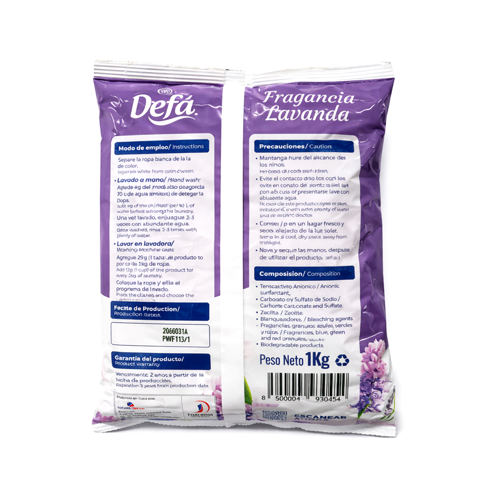 Detergente Lavanda Defá (1kg)