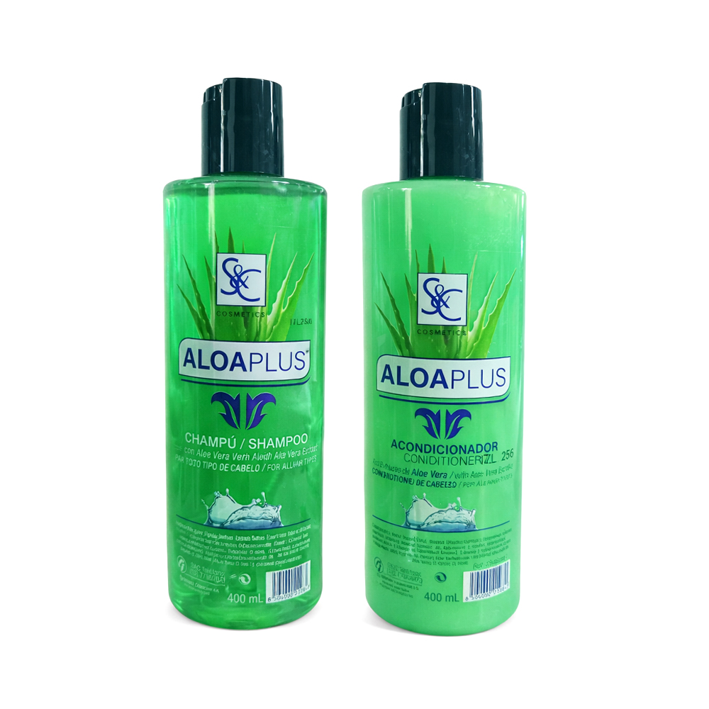 Shampoo & Acondicionador Aloa Plus (400ml)