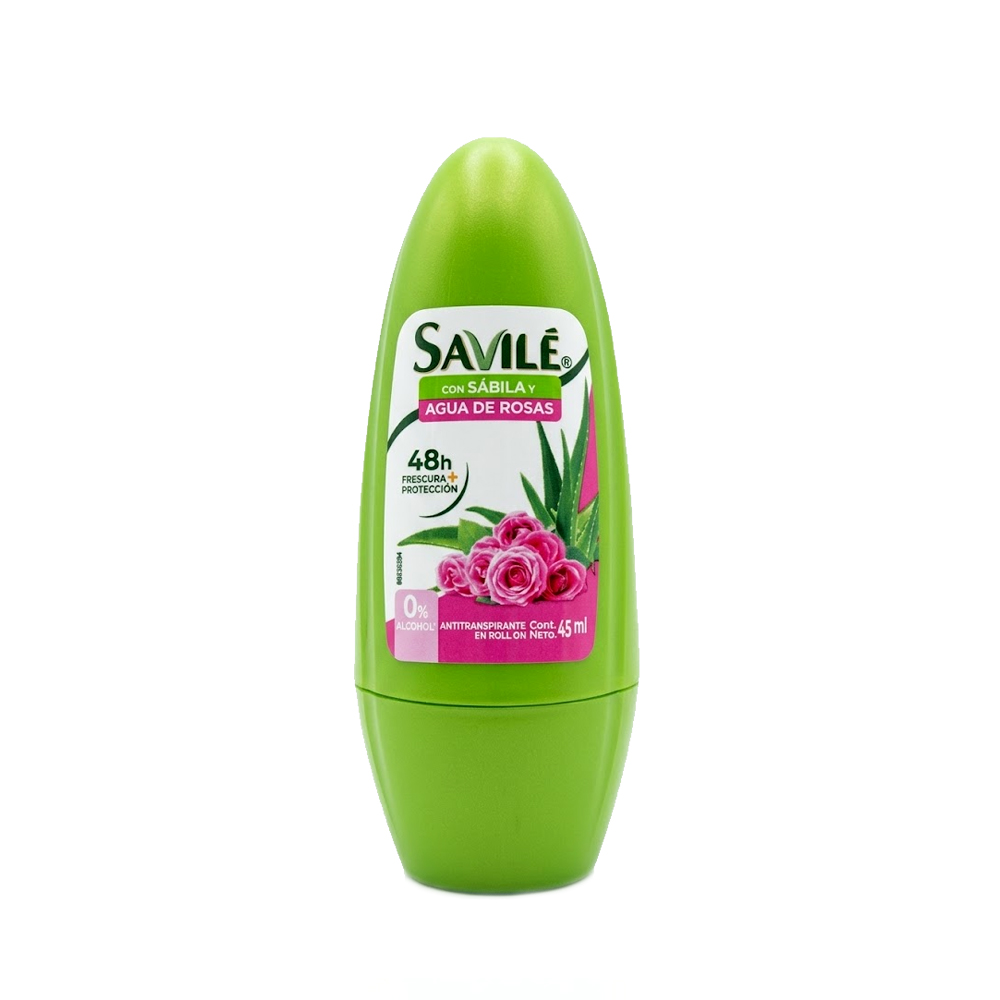 Desodorante Savile con Sábila y Agua de Rosas (45ml)