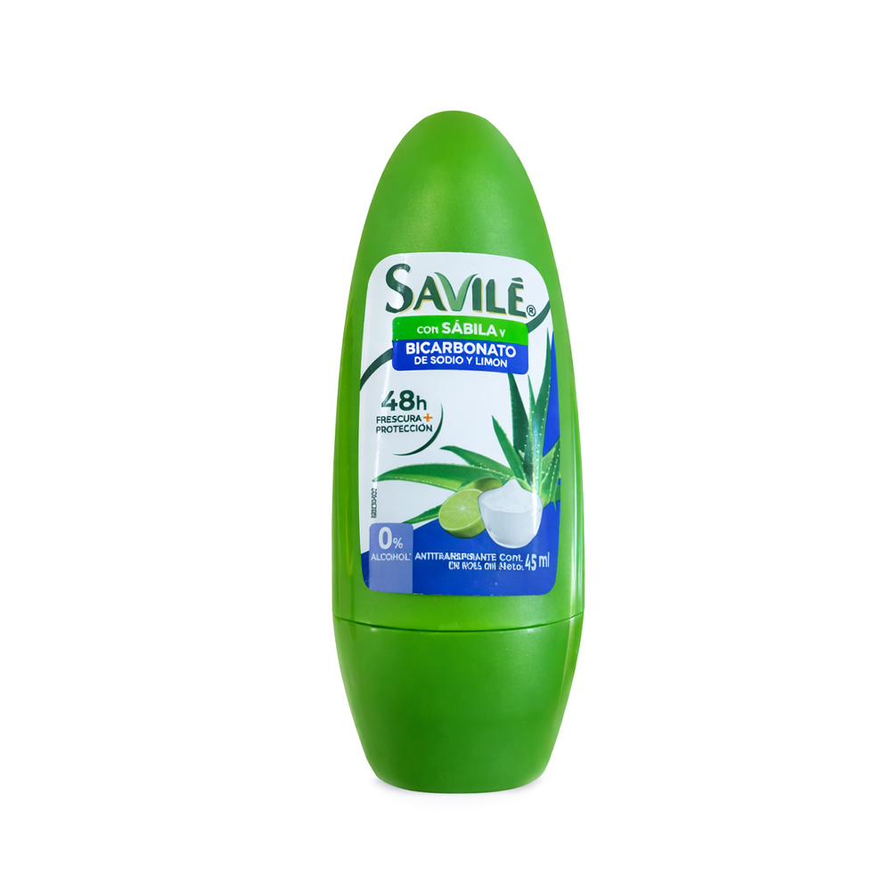 Desodorante Savile con Sabila y Bicarbonato de Sodio y Limon (45ml)