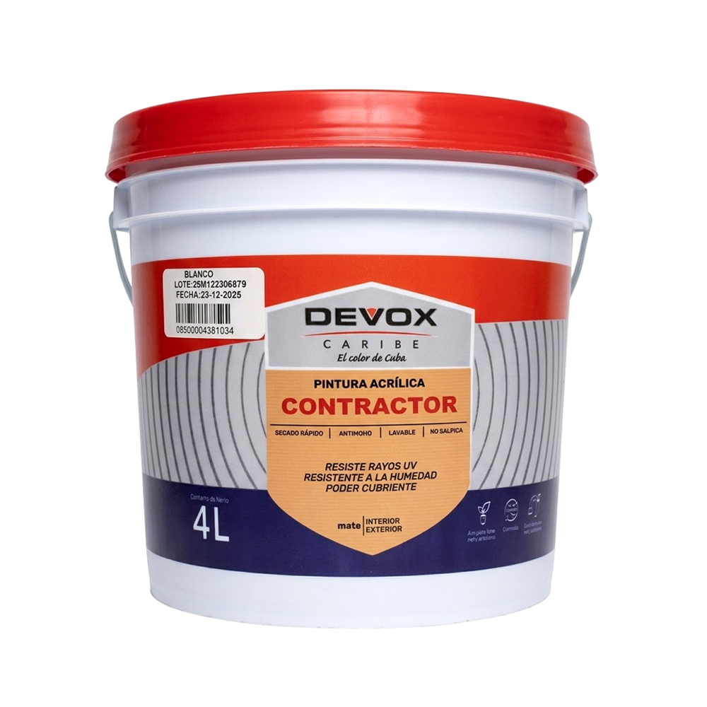 Pintura Vinil Blanco (4lt)