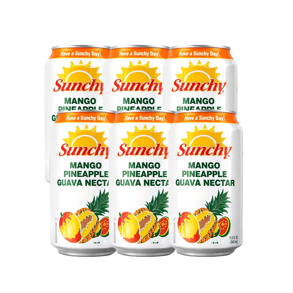 Pack 6uds Néctar de Mango & Piña & Guayaba Sunchy (6x334ml)